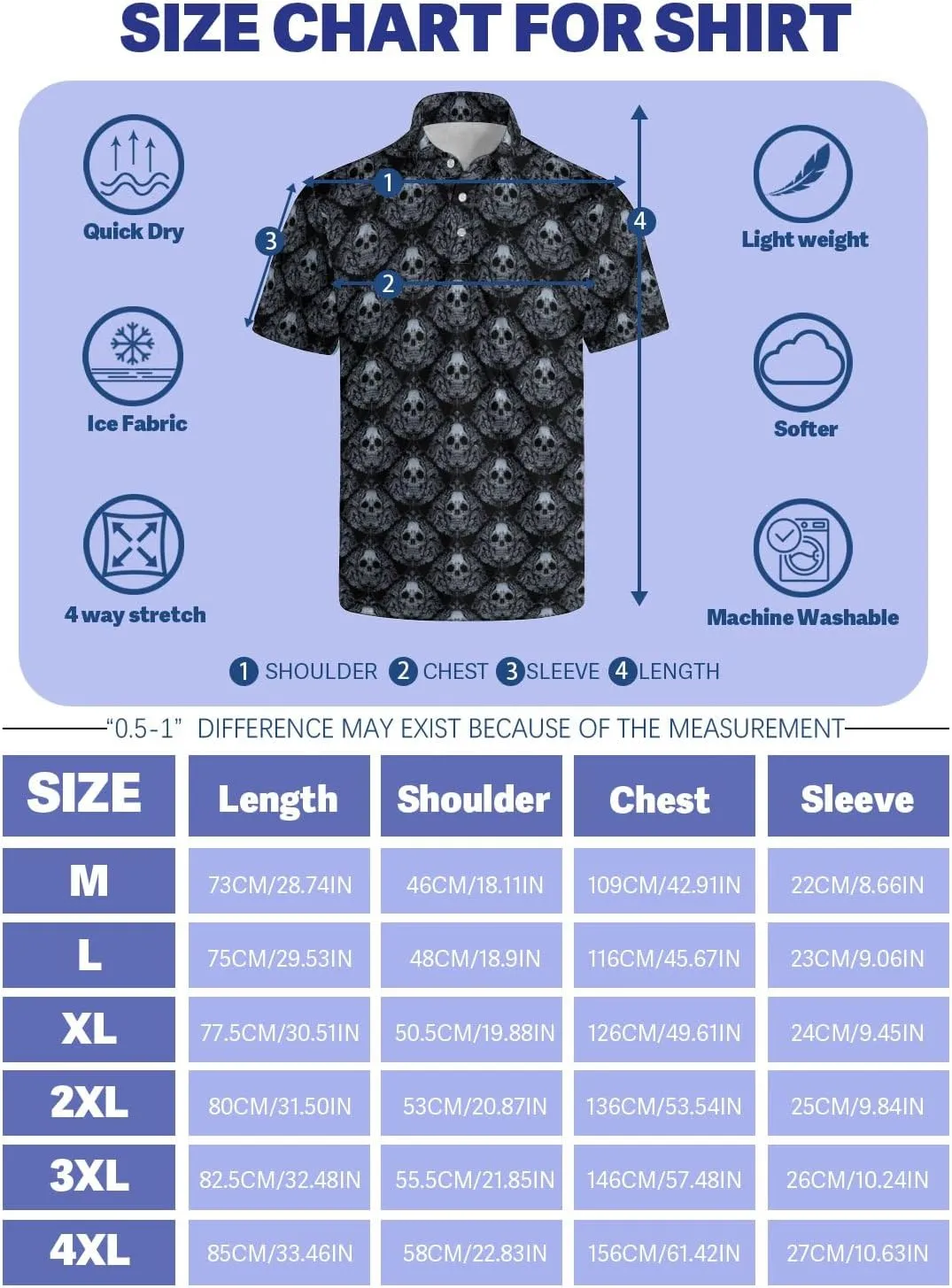 Funny Golf Polos for Men Funny Print Short Sleeve Shirts Quick Dry Polo Shirts Hawaiian Shirt Performance Golf Outfits