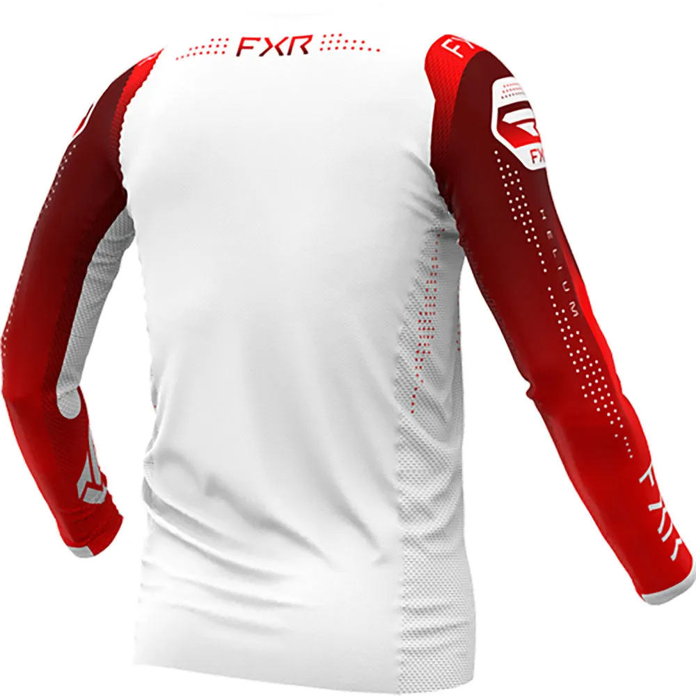 FXR Helium MX Offroad Jersey Red Dawn White