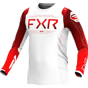 FXR Helium MX Offroad Jersey Red Dawn White
