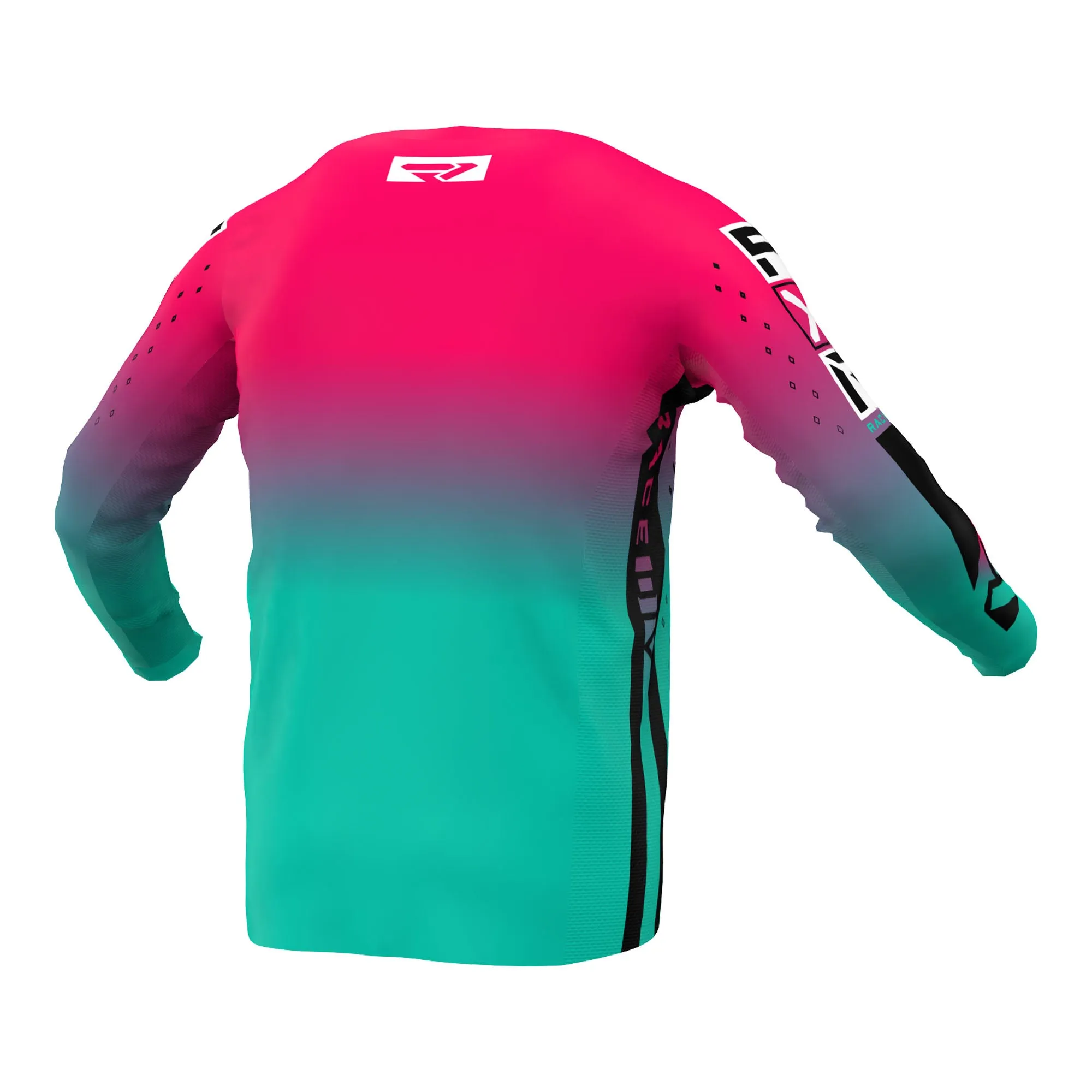 FXR  Mens Minty Re-Fresh Coral Podium Pro MX Jersey Longsleeve Lightweight Slim Fit
