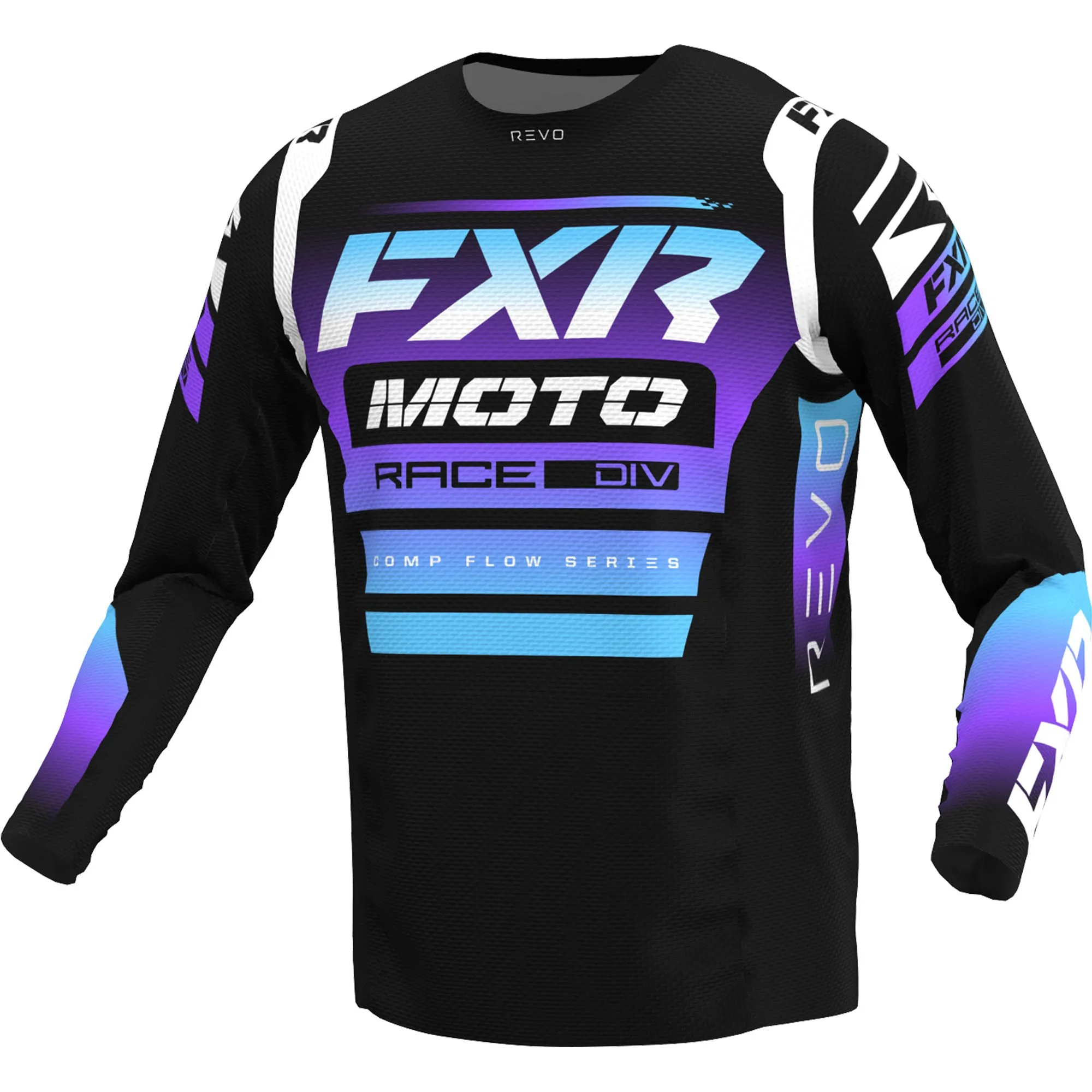 FXR  XLT Revo Comp MX Jersey Long Sleeve Lightweight Slim Fit Drop-Tail Comfort