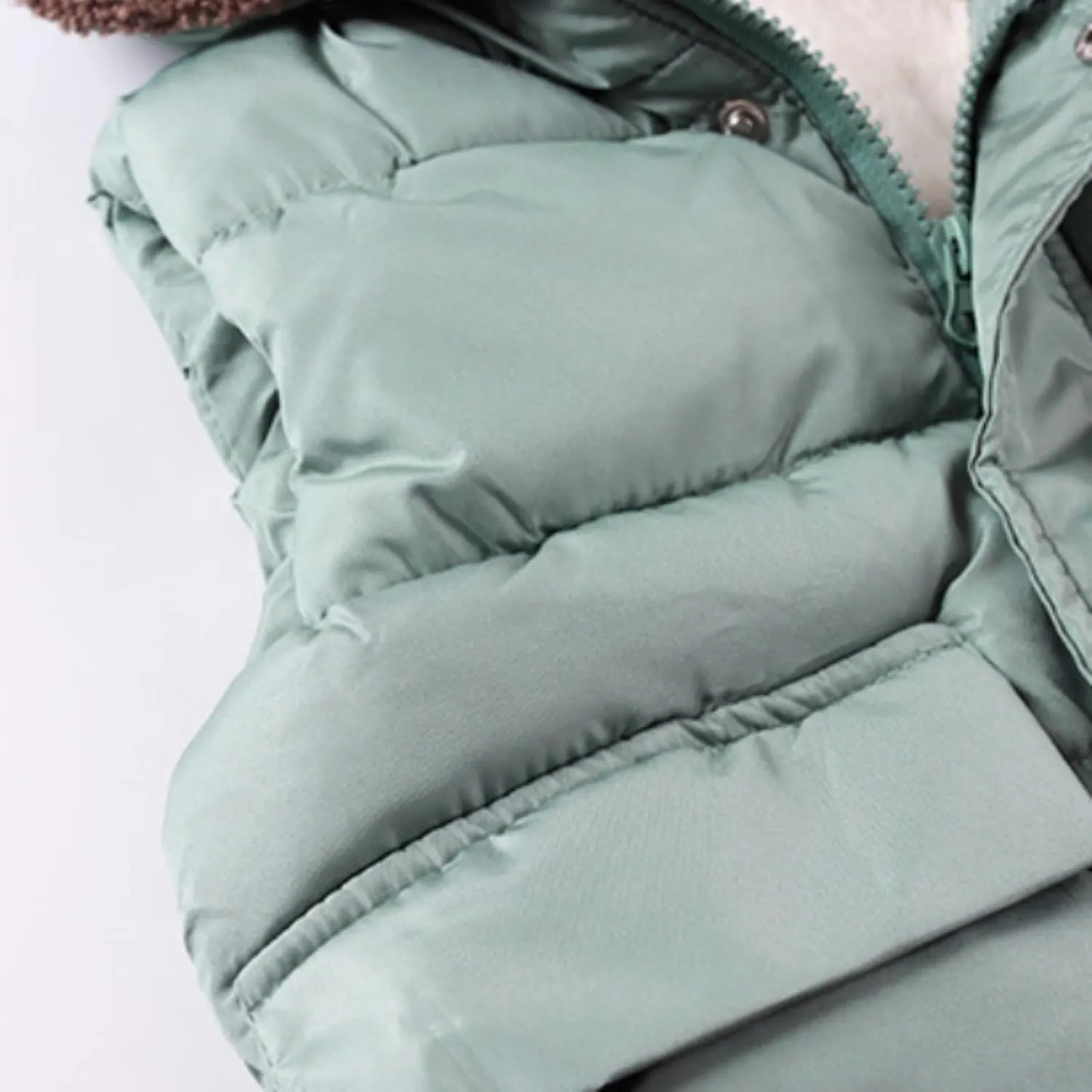 Girls Long Coat Boys And Girls Fall And Winter Bear Padded Hooded Vest Zipper Cotton Jacket Hot Trench Coat Girls
