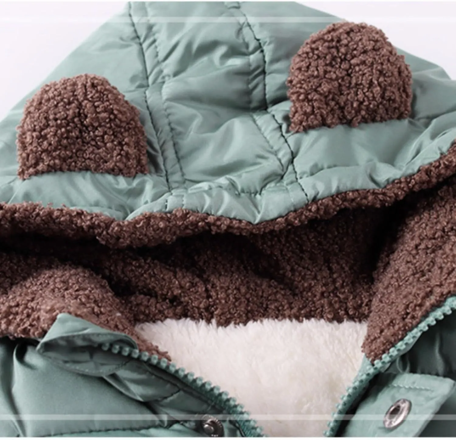 Girls Long Coat Boys And Girls Fall And Winter Bear Padded Hooded Vest Zipper Cotton Jacket Hot Trench Coat Girls
