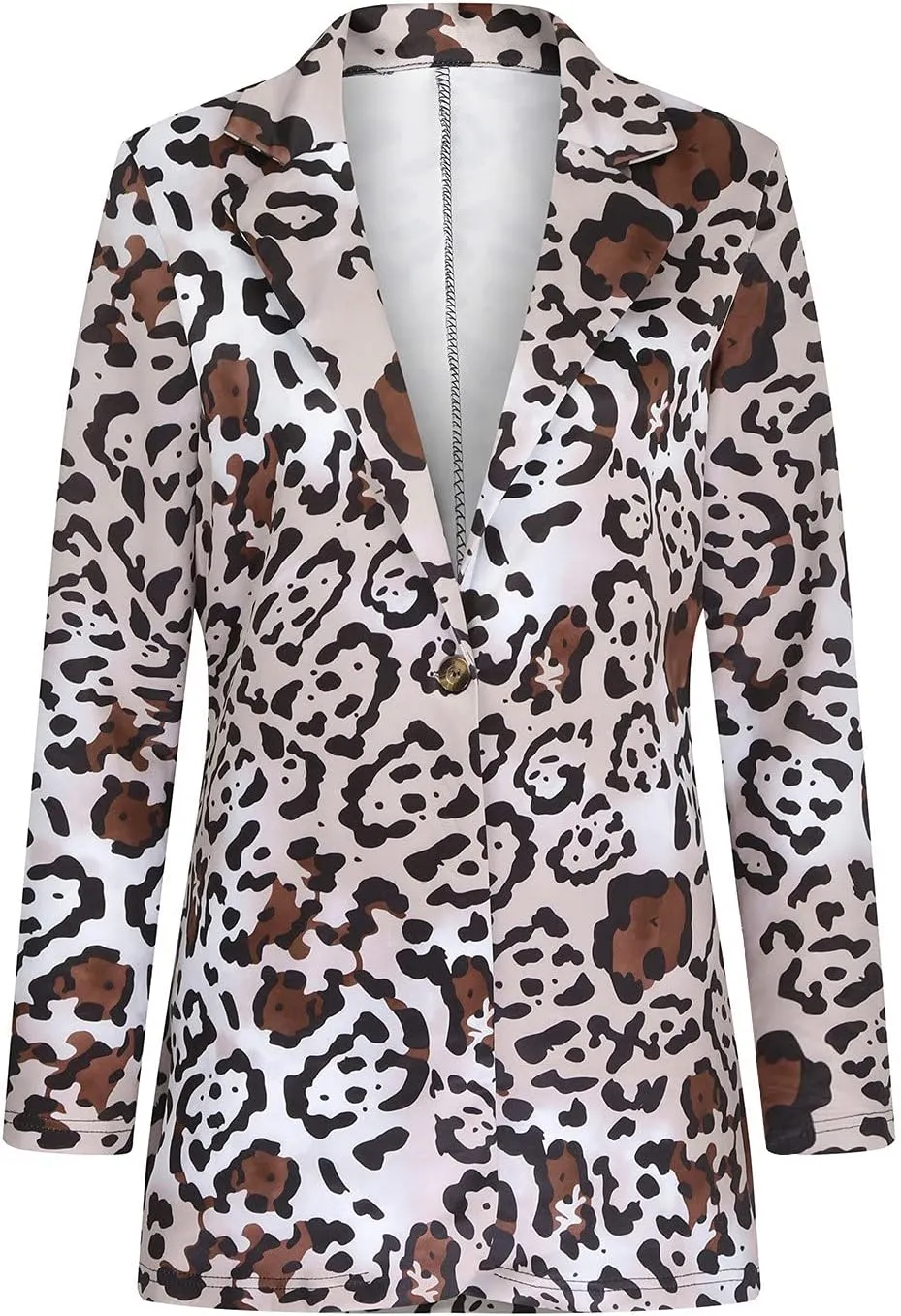 Graphic Blazers for Women Open Front Long Sleeve Cardigans Colorful Newspaper Print Jackets Trendy Casual Coat