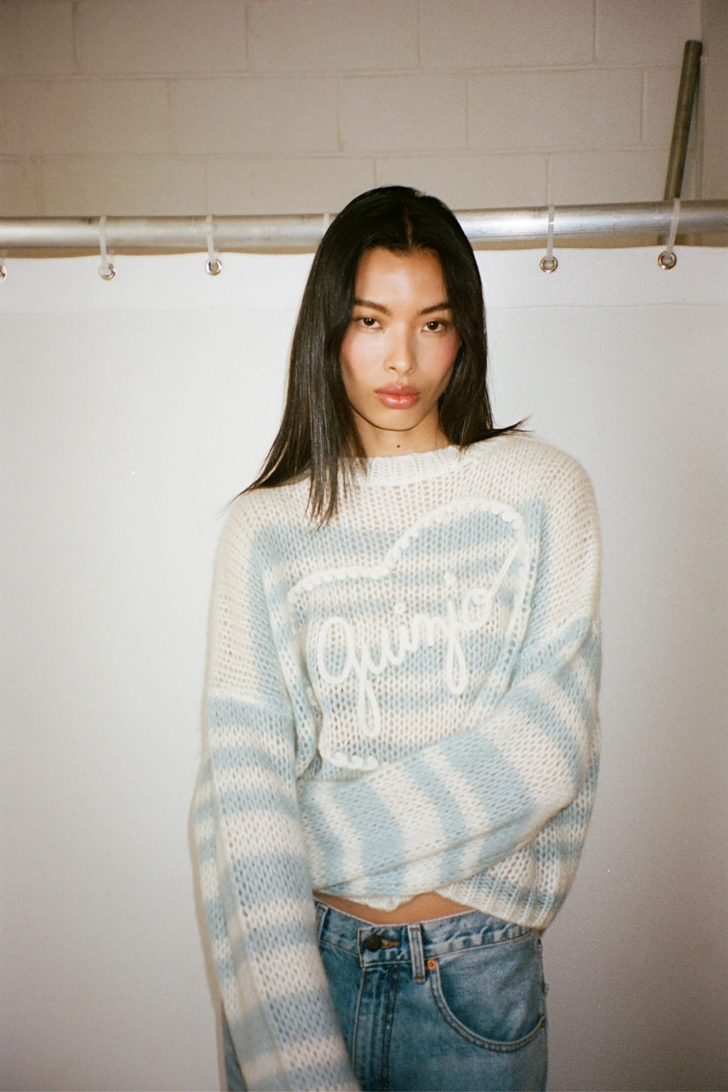 Guizio Heart Mohair-Blend Sweater