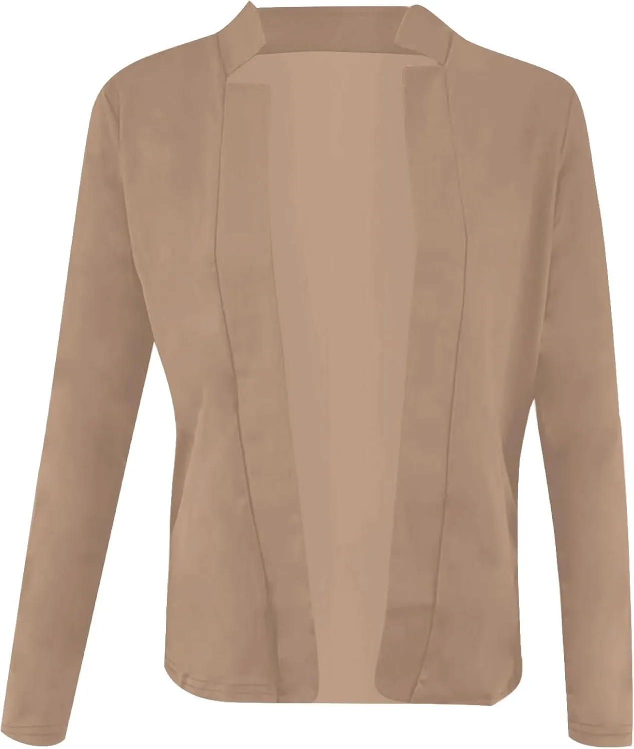 hlysgo Womens Business Casual Blazers 2025 Fall Long Sleeve Notch Cardigans Open Front Work Office Cropped Blazer Jackets