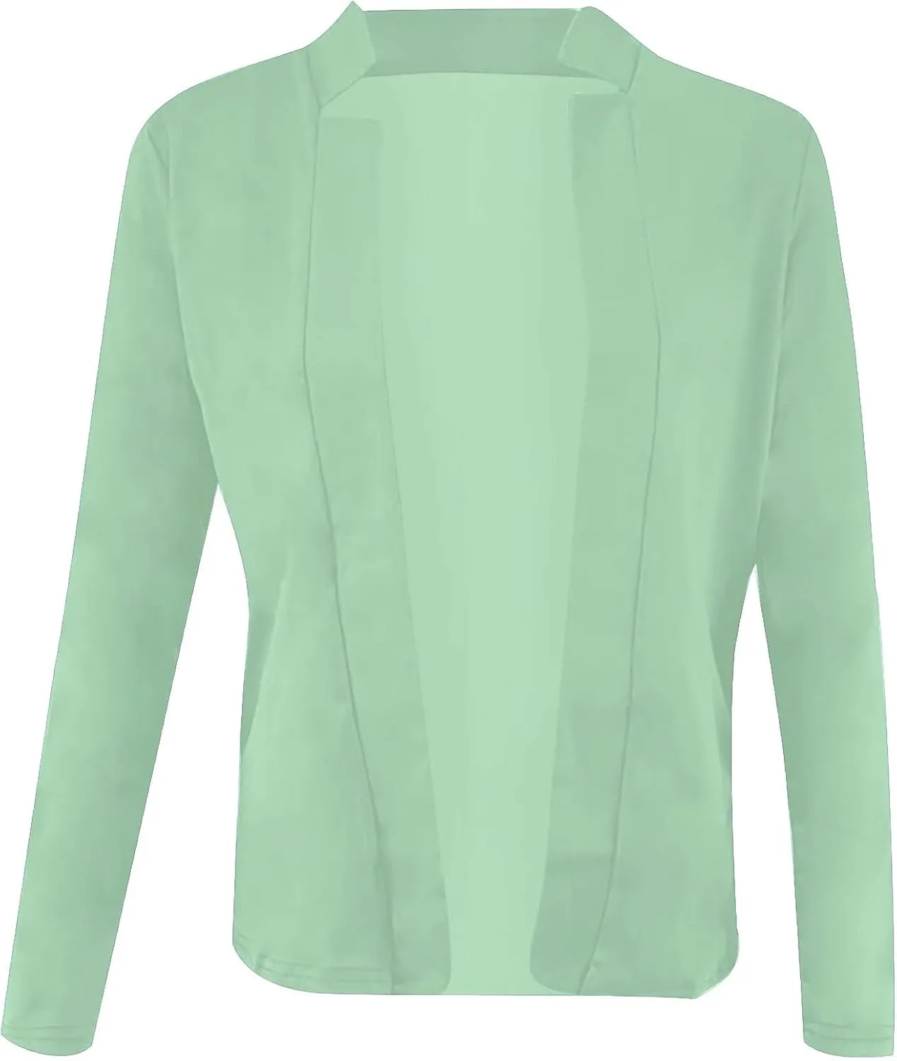 hlysgo Womens Business Casual Blazers 2025 Fall Long Sleeve Notch Cardigans Open Front Work Office Cropped Blazer Jackets