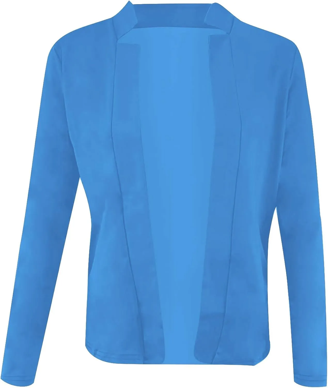 hlysgo Womens Business Casual Blazers 2025 Fall Long Sleeve Notch Cardigans Open Front Work Office Cropped Blazer Jackets
