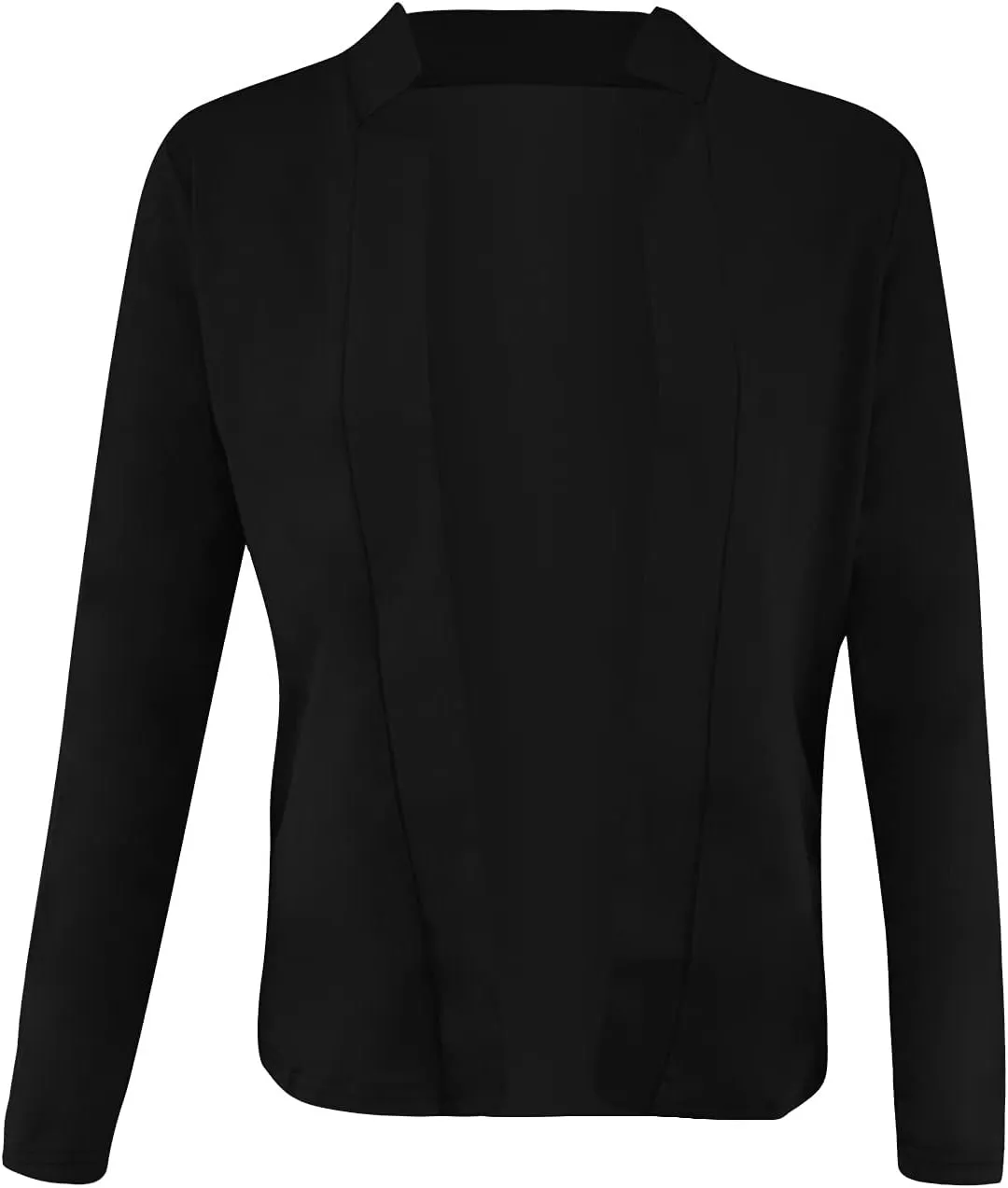 hlysgo Womens Business Casual Blazers 2025 Fall Long Sleeve Notch Cardigans Open Front Work Office Cropped Blazer Jackets