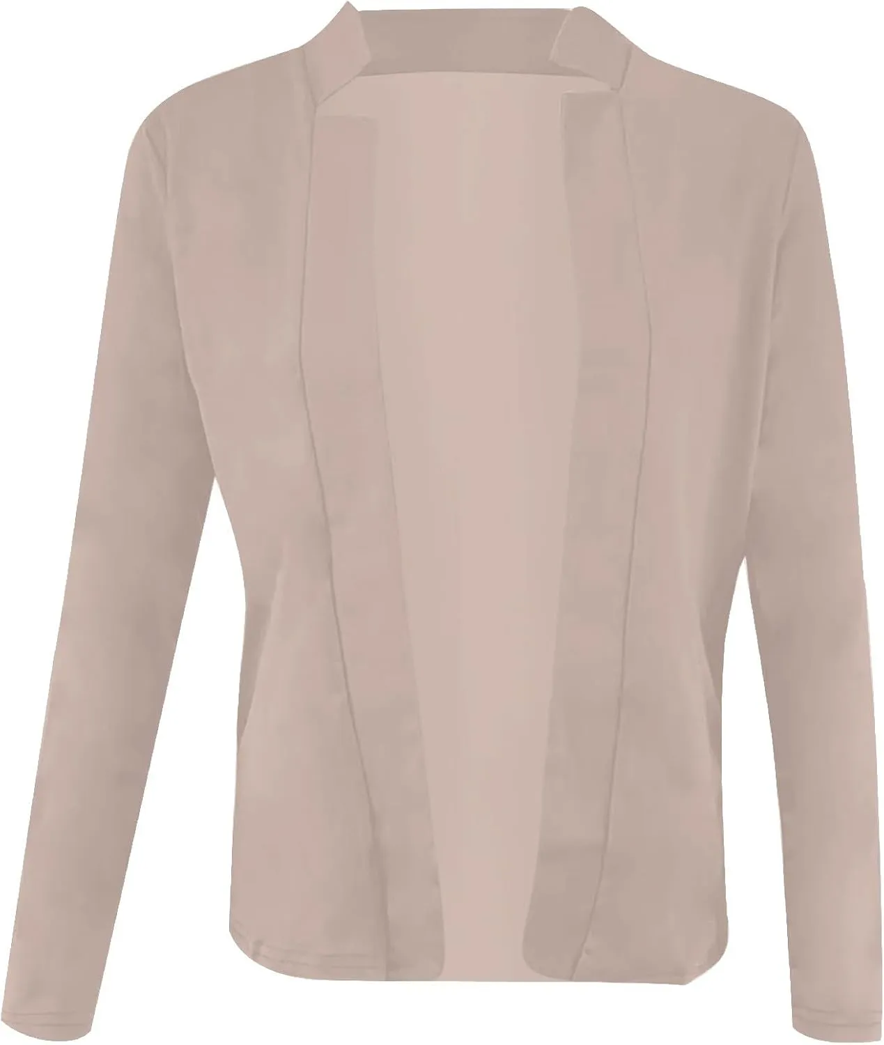 hlysgo Womens Business Casual Blazers 2025 Fall Long Sleeve Notch Cardigans Open Front Work Office Cropped Blazer Jackets