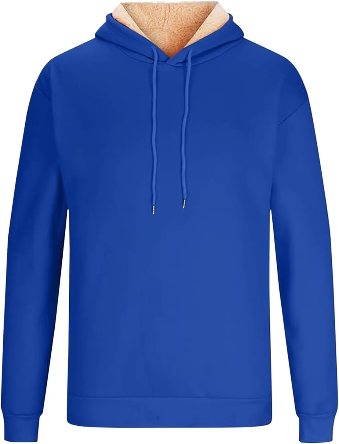 Hoodies for Men Thick Fleece Sherpa Lined Warm Thick Winter Heavyweight Sweatshirt Fashion Windproof Thermal Jacket
