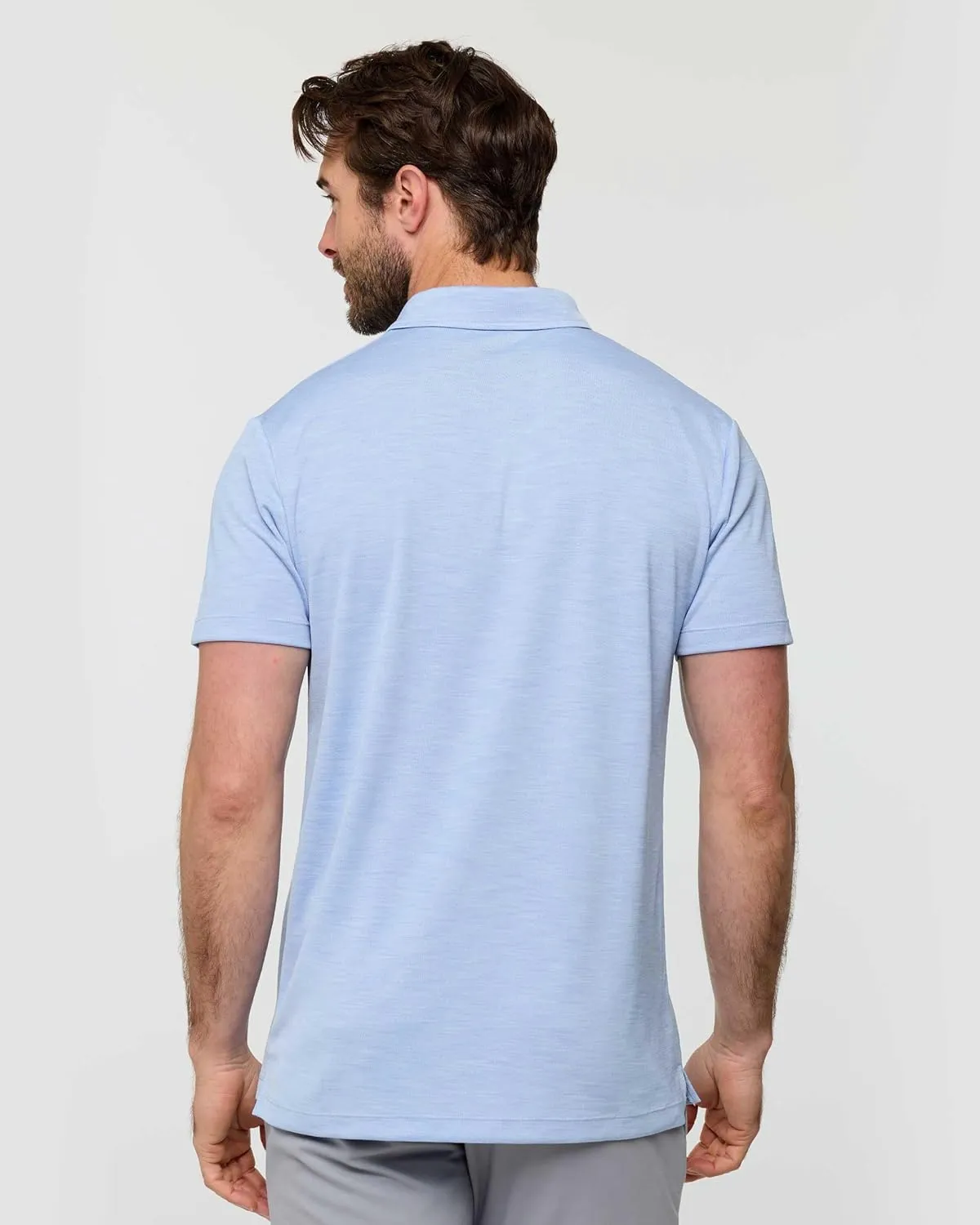 INTO THE AM Performance Dri Fit Polo Shirts for Men S-4XL - Quick Dry Moisture Wicking Athletic Sport Collar Work Shirts