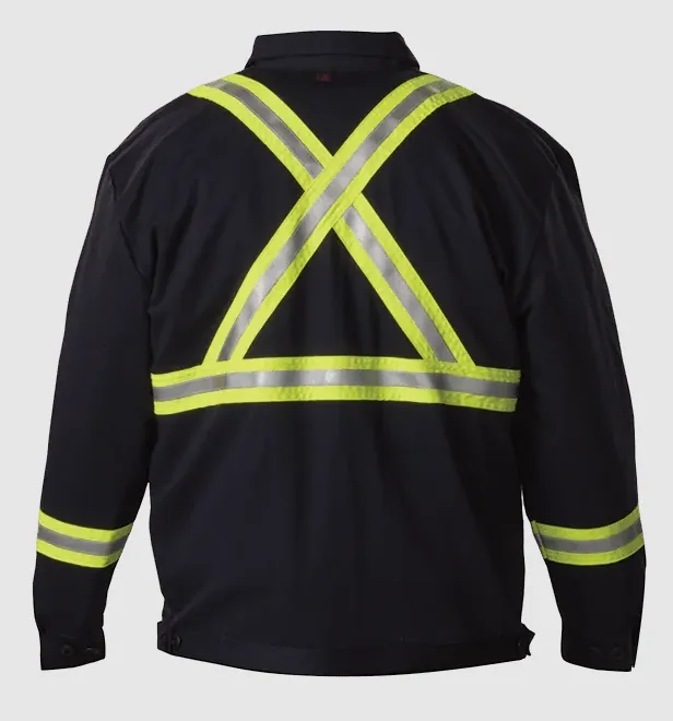 Jacket - Big Bill WESTEX® ULTRA SOFT® Flame-Resistant Zip-In/Zip-Out Reflective Jacket CL345US9
