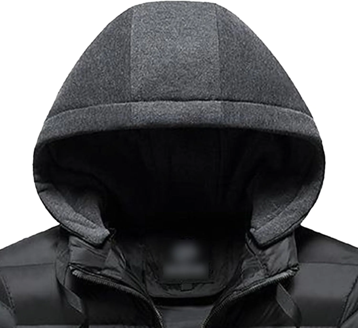 JEsilunmaMY Men's Casual Puffer Jacket with Removable Hood Winter Parka Cotton Down Coats Windproof Thermal Padded Jacket