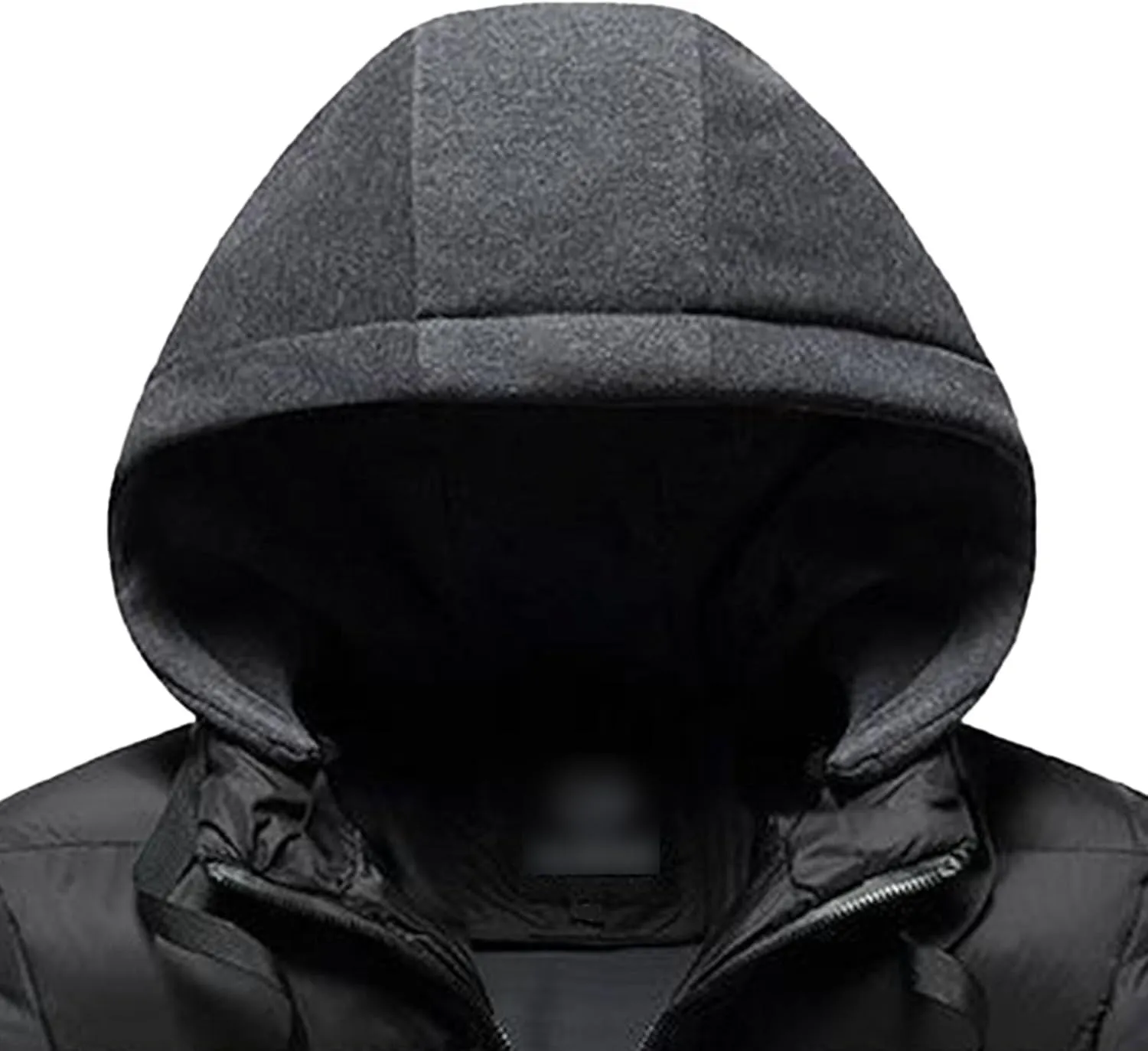 JEsilunmaMY Men's Casual Puffer Jacket with Removable Hood Winter Parka Cotton Down Coats Windproof Thermal Padded Jacket