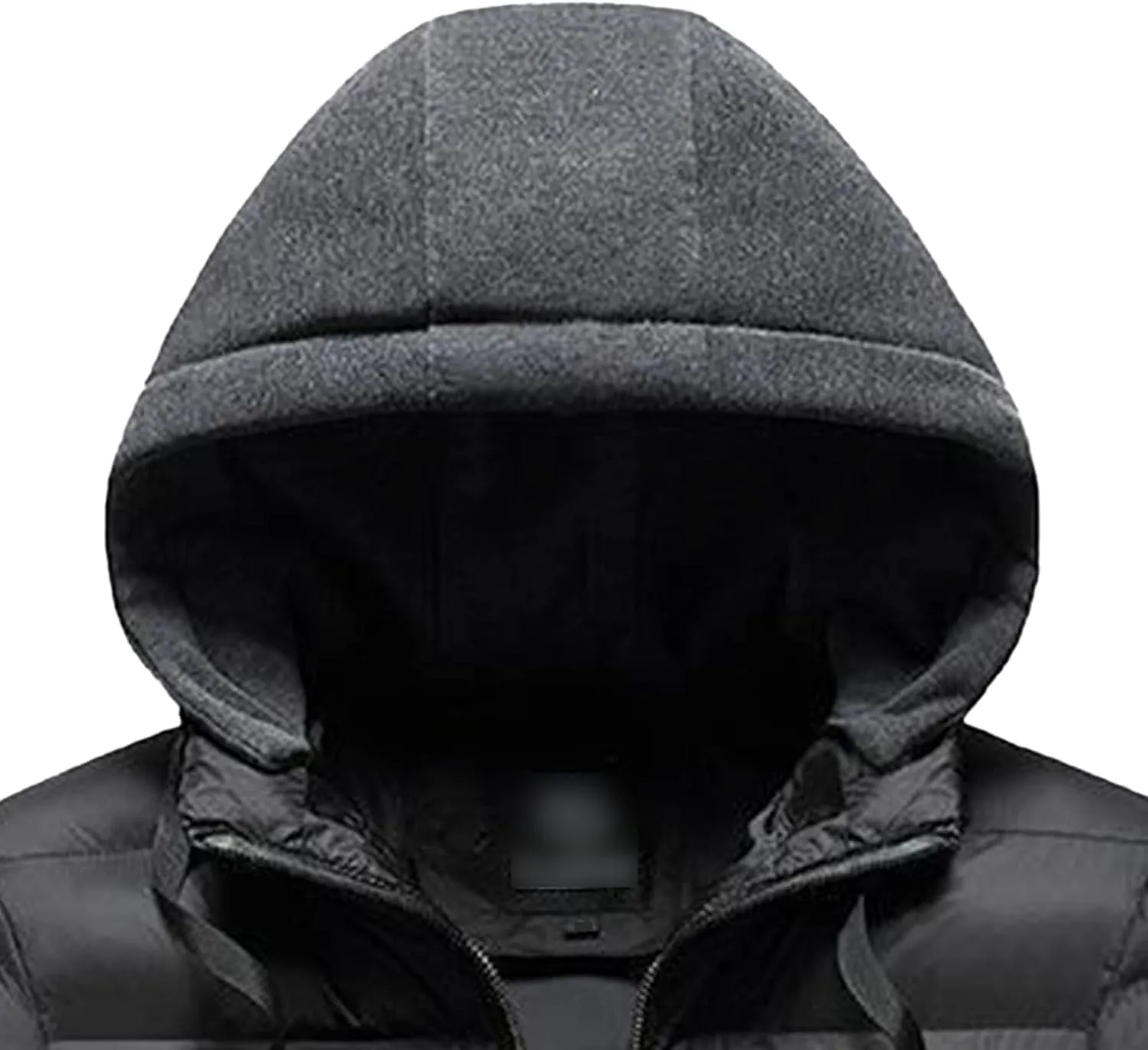 JEsilunmaMY Men's Casual Puffer Jacket with Removable Hood Winter Parka Cotton Down Coats Windproof Thermal Padded Jacket