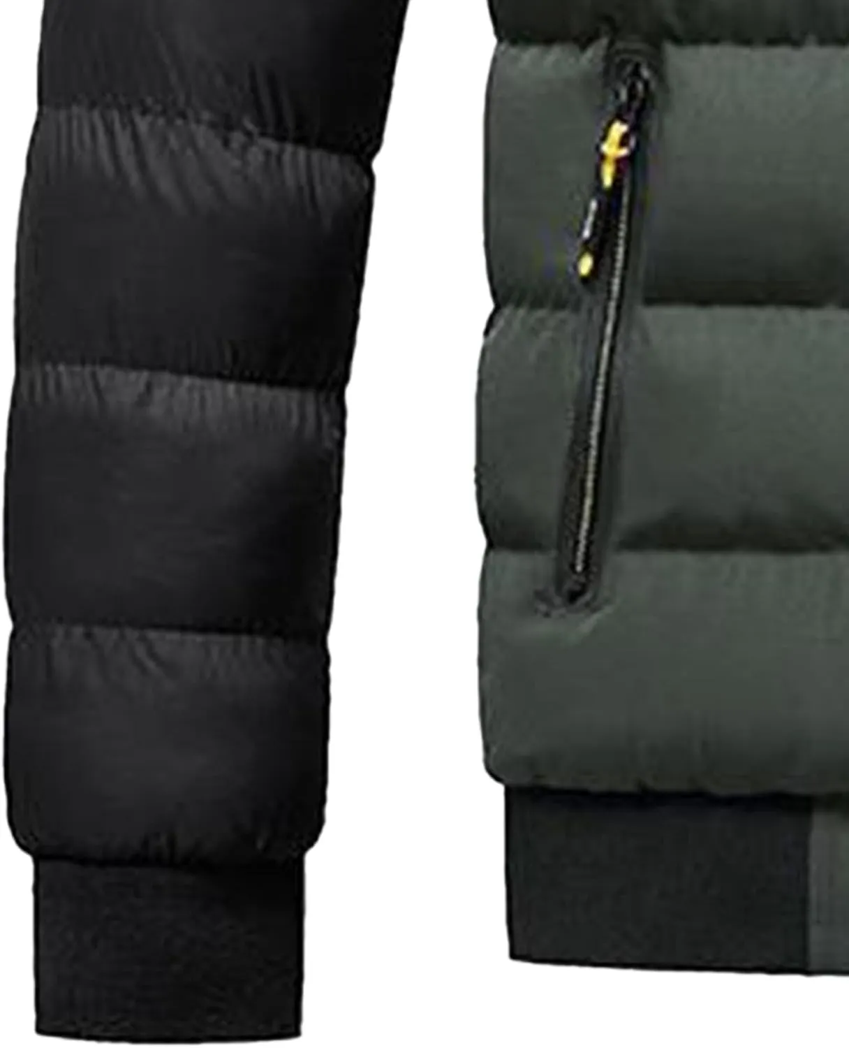 JEsilunmaMY Men's Casual Puffer Jacket with Removable Hood Winter Parka Cotton Down Coats Windproof Thermal Padded Jacket
