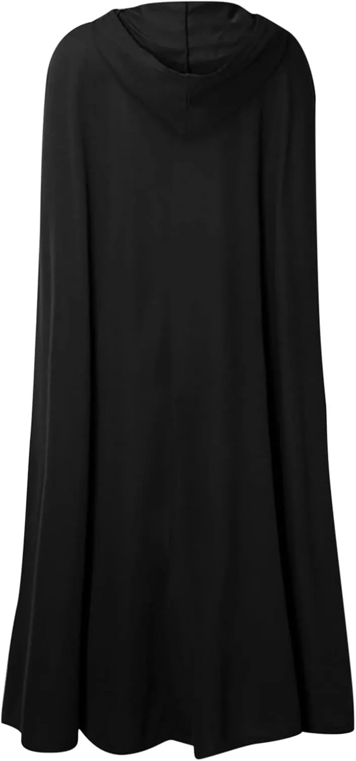 Kuluzego Womens Cardigan Front Cloak Jacket Hoods Cape Shawl Wraps Trench Coats for Women Fall Winter Cloak 2025 Fashion Y2K