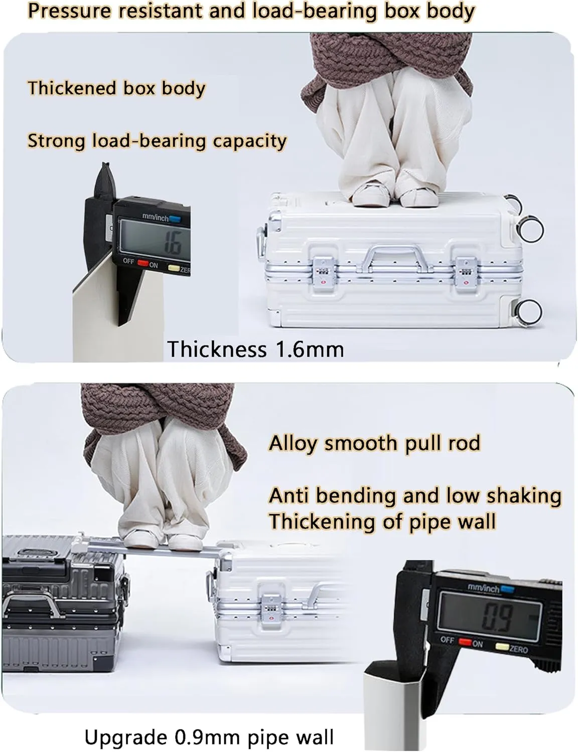 Large Suitcases with Wheels Carry on Luggage Hard Shell Suitcases with USB Charger Cup Holder TSA Password Lock,E,26in