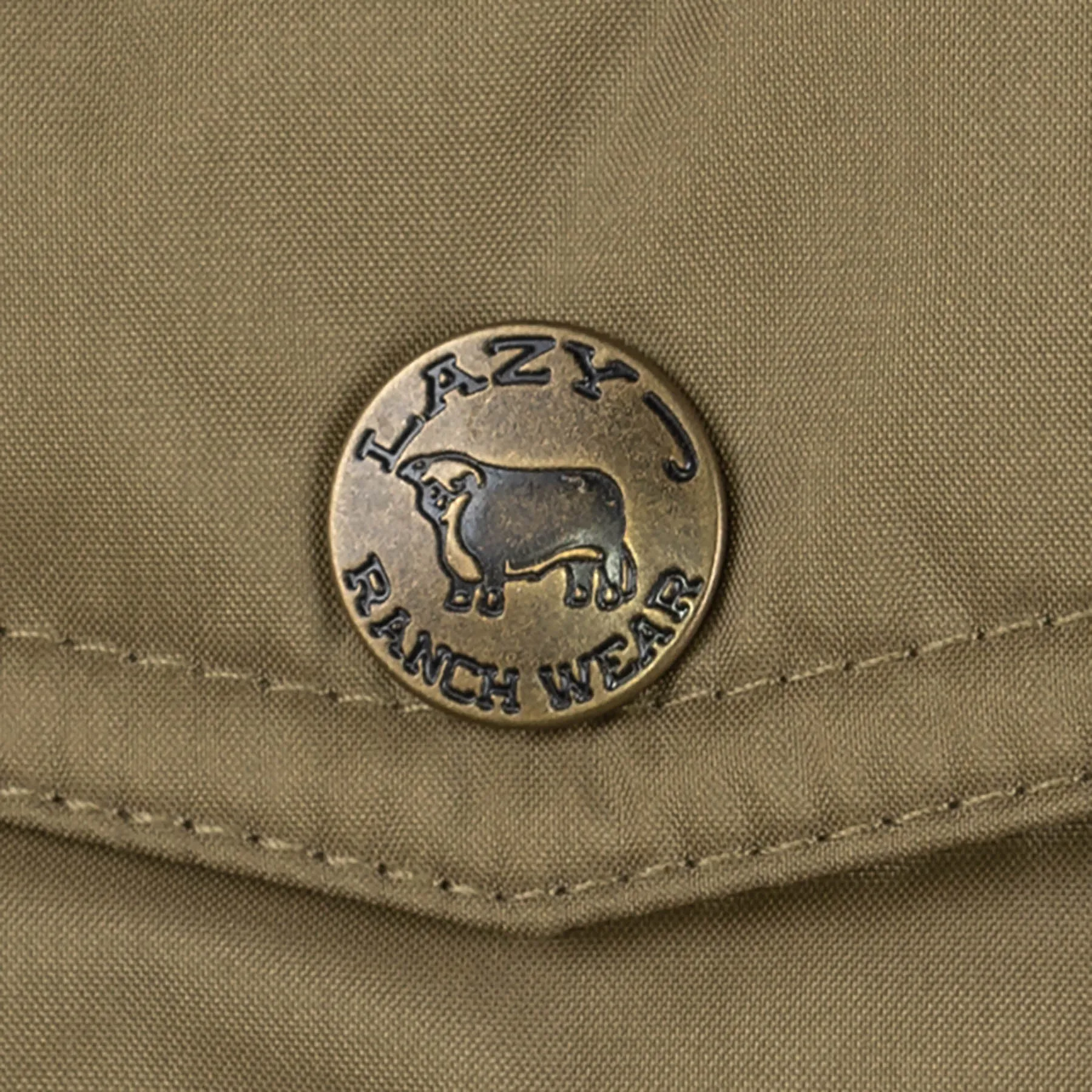 Lazy J Ranch Lightweight Tan and Brown Ranch Jacket