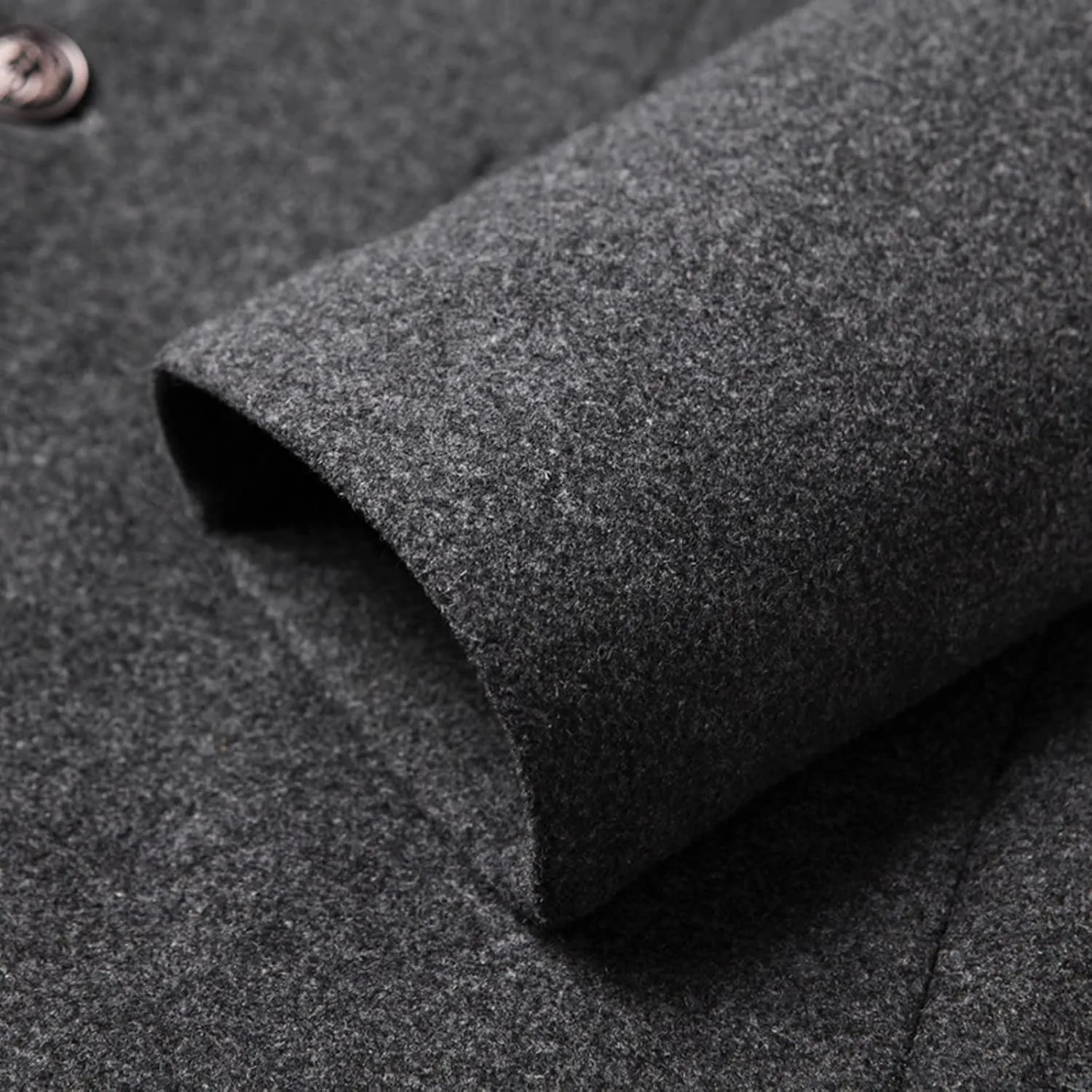 long coat men Lengthened Prom Formal Jacket Suit Long Sleeved Stand-collar Trench Fit Banquet Mid Long Peacoat Coats