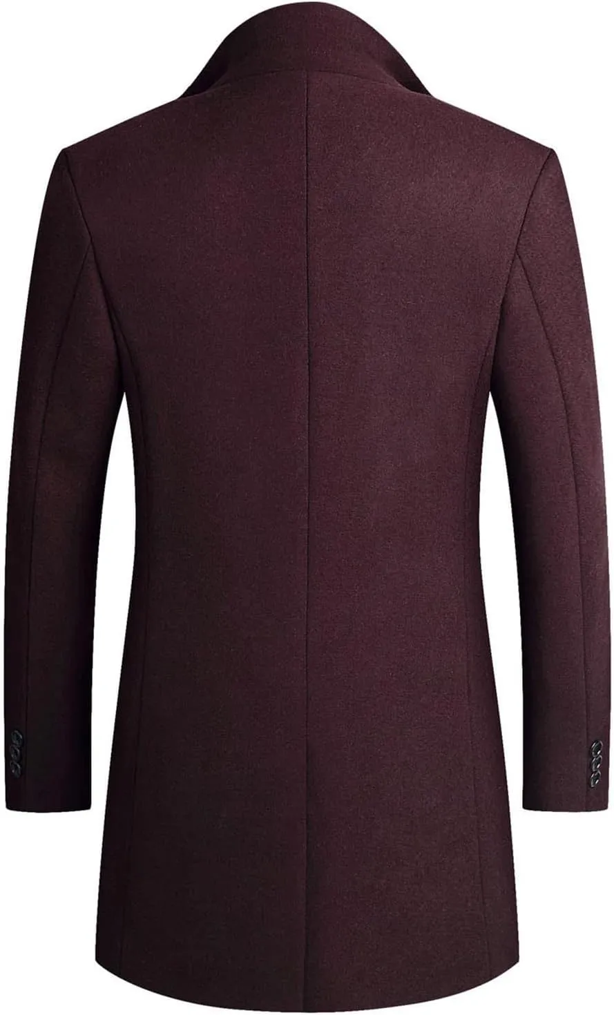 long coat men Lengthened Prom Formal Jacket Suit Long Sleeved Stand-collar Trench Fit Banquet Mid Long Peacoat Coats