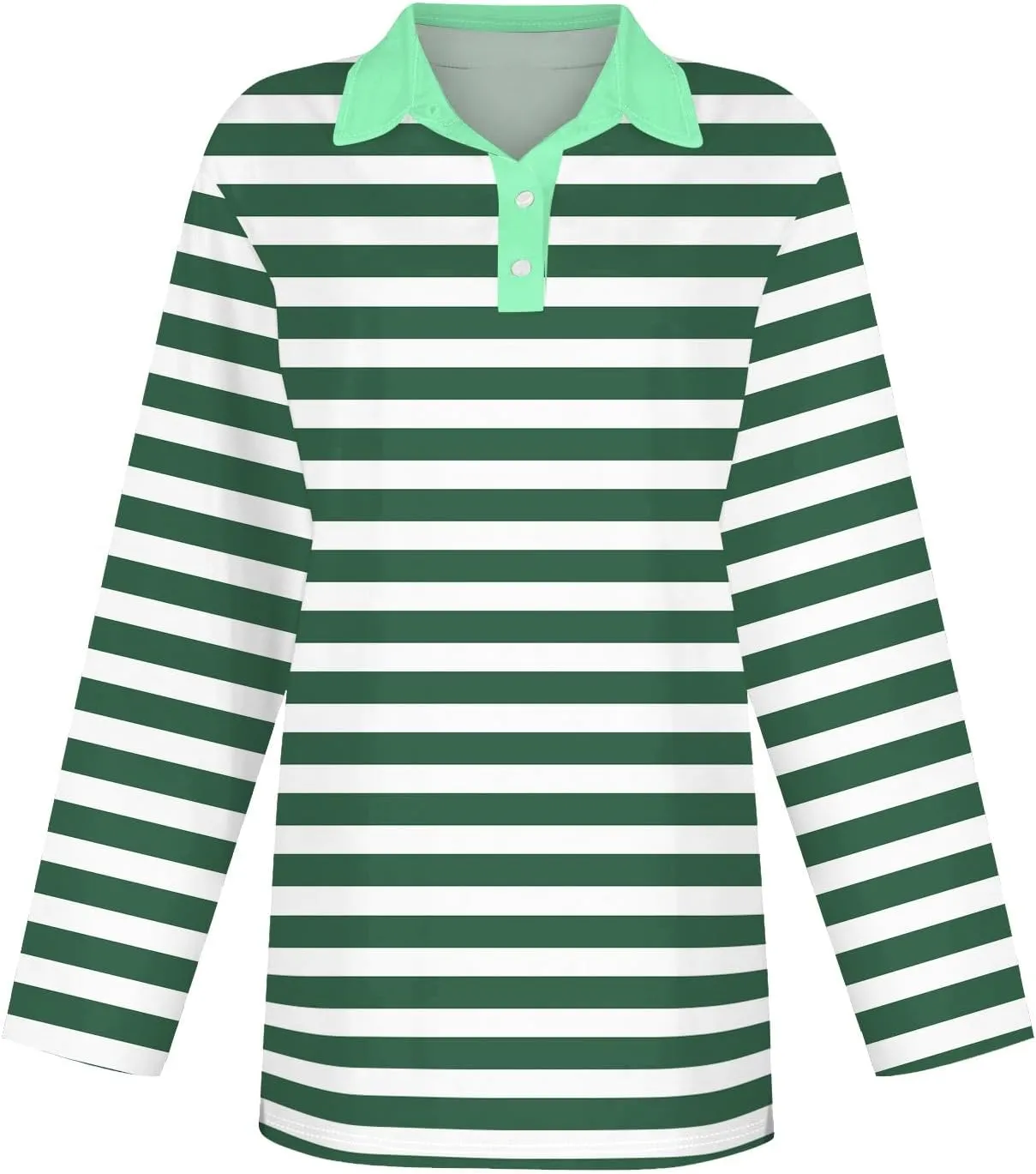 Long Sleeve Work Polo Shirt for Women Quick Dry Athletic Tennis Golf T Shirt Fashion Casual Office Dressy Tunic Tees