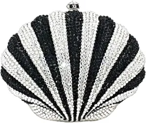 Luxury Ladies Mini Shell Crystal Evening Clutch Cute Summer Beach Bag Small Shell Rhinestone Purse for Women Party