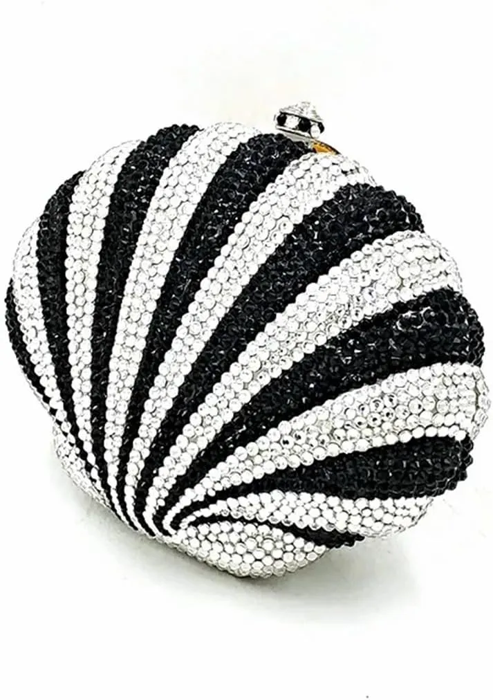 Luxury Ladies Mini Shell Crystal Evening Clutch Cute Summer Beach Bag Small Shell Rhinestone Purse for Women Party