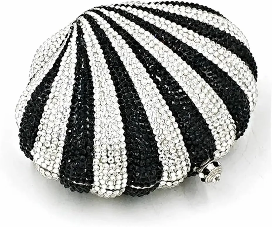 Luxury Ladies Mini Shell Crystal Evening Clutch Cute Summer Beach Bag Small Shell Rhinestone Purse for Women Party