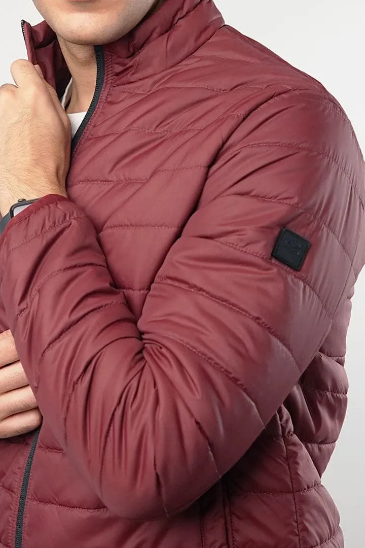 Mahogany Quilted Puffer Jacket
