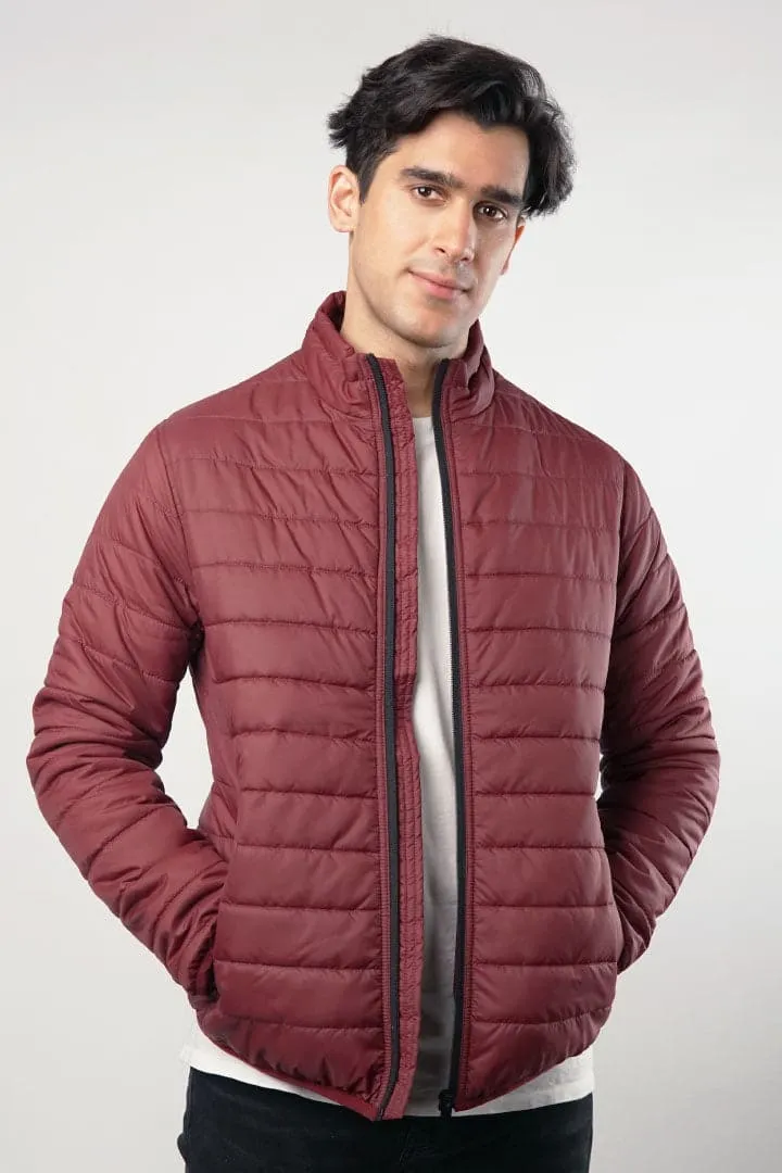 Mahogany Quilted Puffer Jacket