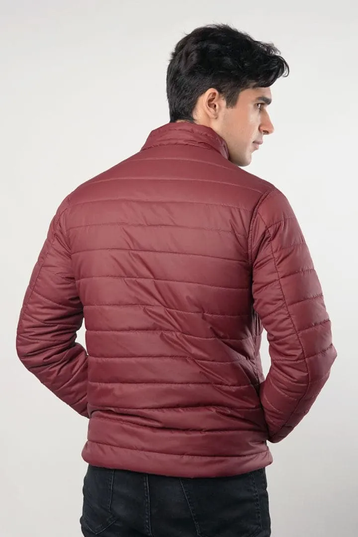 Mahogany Quilted Puffer Jacket