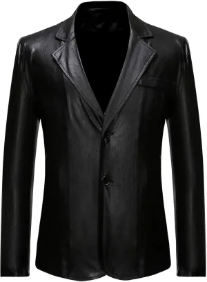 Men's 2024 Metallic Blazer Two Button Suit Jacket Notched Lapel Long Sleeve Shiny Sport Coat Party Club Suit Blazer