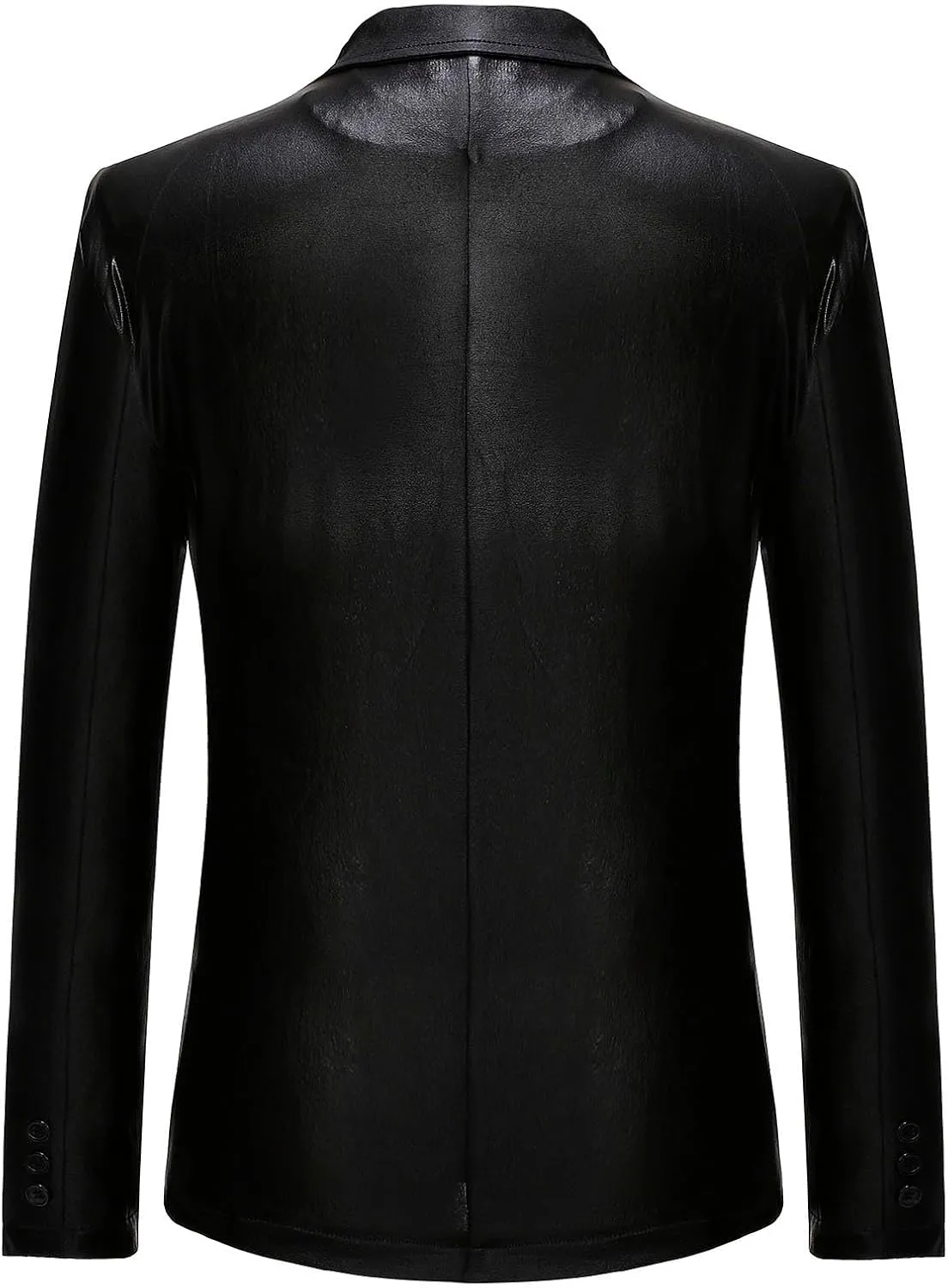 Men's 2024 Metallic Blazer Two Button Suit Jacket Notched Lapel Long Sleeve Shiny Sport Coat Party Club Suit Blazer
