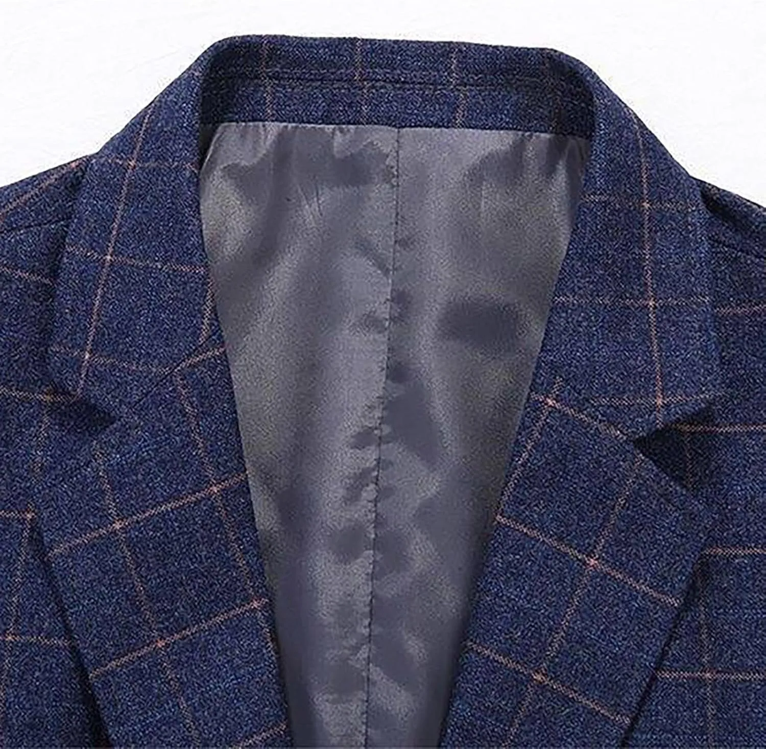 Mens Casual Blazers One Button Solid Lightweight Suit Jacket Long Sleeve Slim Fit Business Sport Coats with Pockets