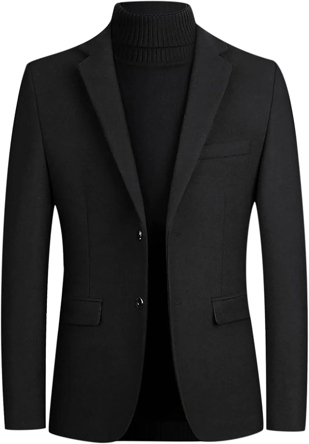 Men's Casual Knit Blazer Suit Jackets Two Button Lightweight Solid Sport Coats Formal Dress Daily Business Blazer