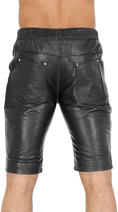 Men's Casual Motorcycle & Cowboy Western Traditional Native American Leather Fashion Pant