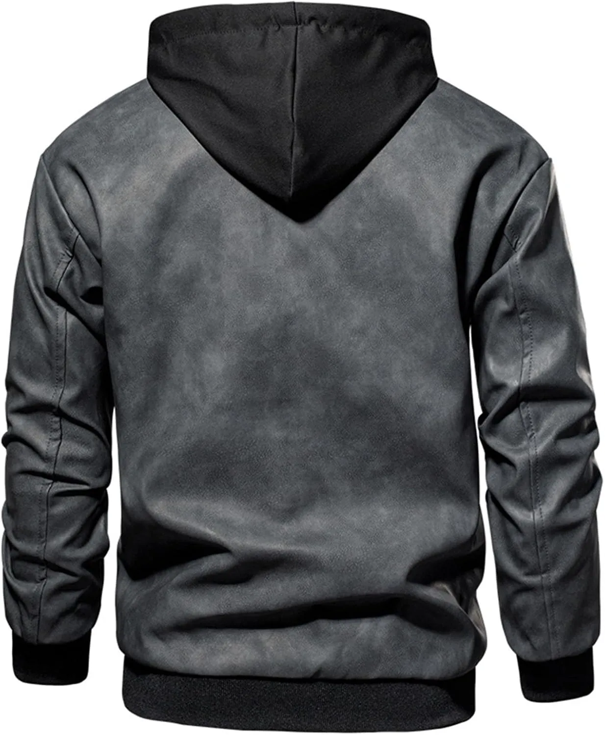 Men's Full-Zip Fleece Jacket Baseball Uniform Softshell Jacket Coat Outdoor Ventures Fleece Lined Hooded Western Coat