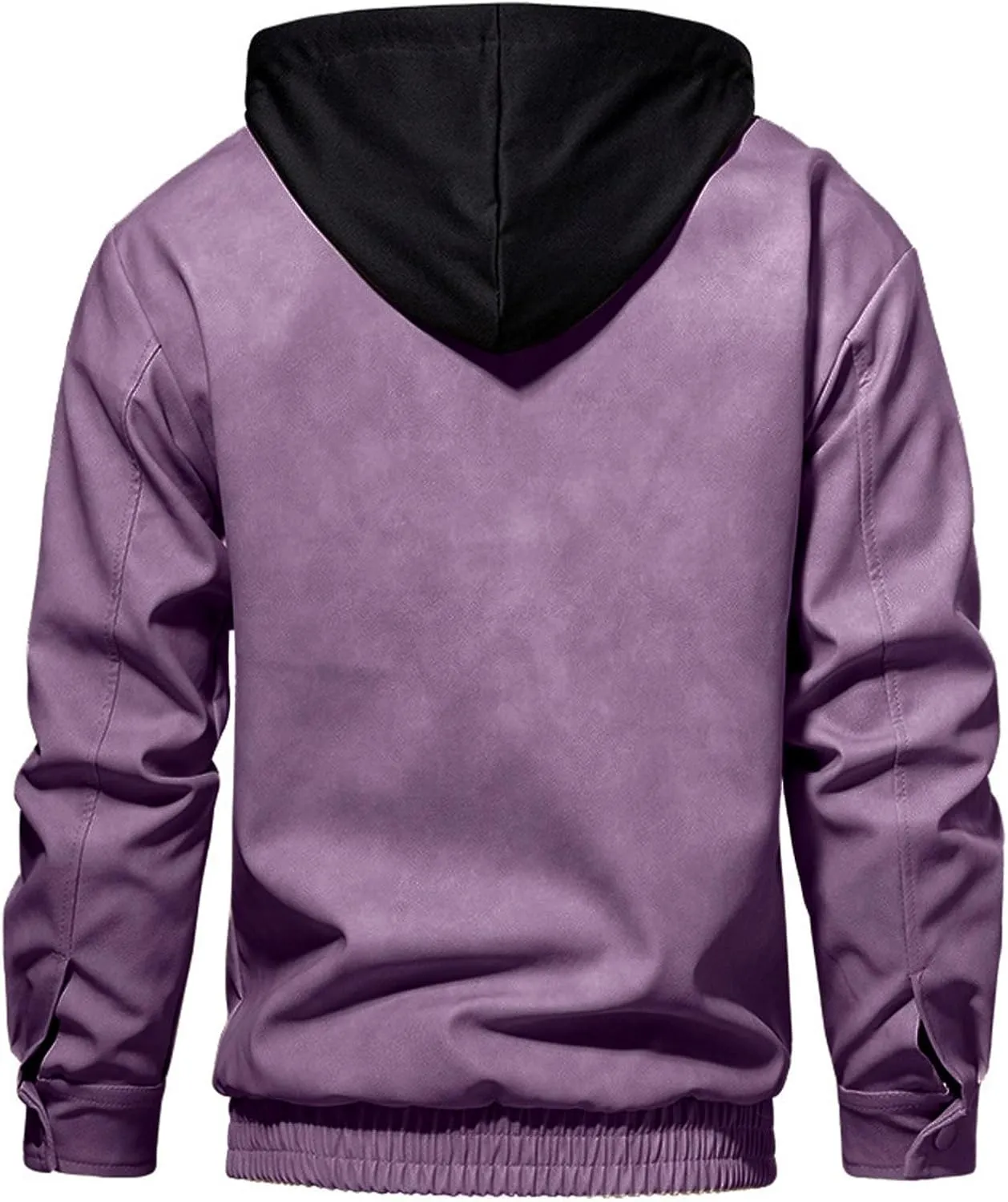 Men's Full-Zip Fleece Jacket Baseball Uniform Softshell Jacket Coat Outdoor Ventures Fleece Lined Hooded Western Coat