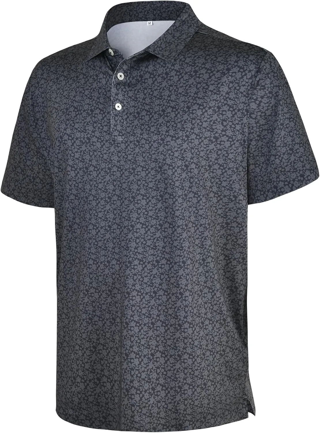 Mens Golf Shirt Seamless Mens Polo Shirts Fashion Print Mens Golf Polo Short Sleeve Dry Fit Golf Shirts for Men