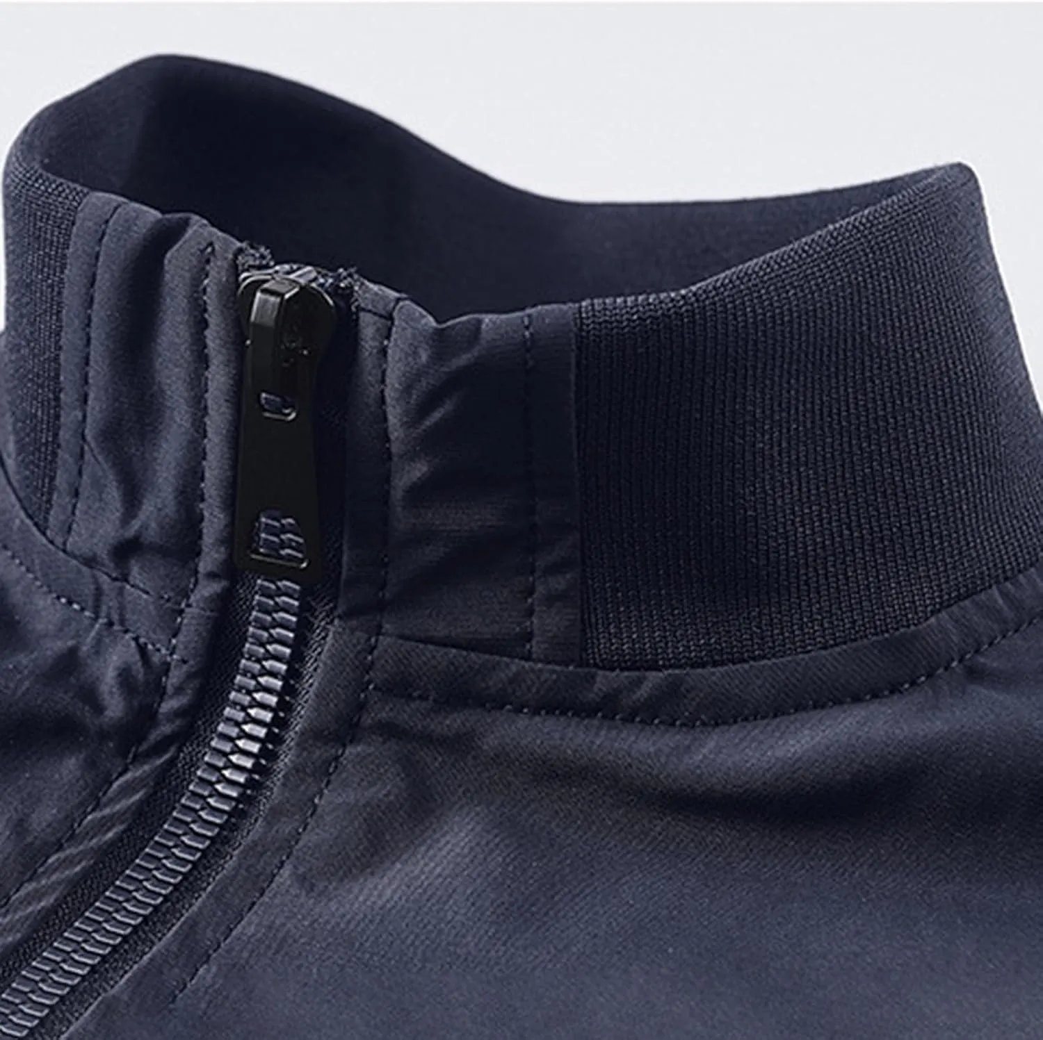 Mens Jacket Thick Thermal Cotton Softshell Jacket Solid Color Retro Flight Jacket Hooded Jacket Lined Rain Shell Jacket