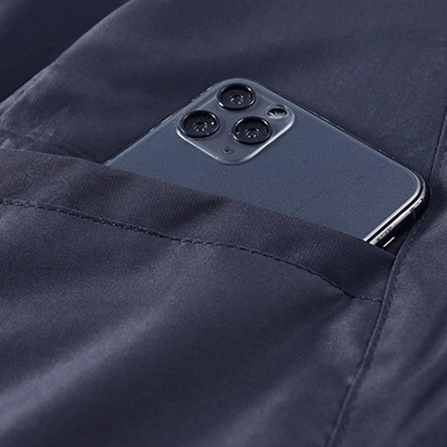 Mens Jacket Thick Thermal Cotton Softshell Jacket Solid Color Retro Flight Jacket Hooded Jacket Lined Rain Shell Jacket