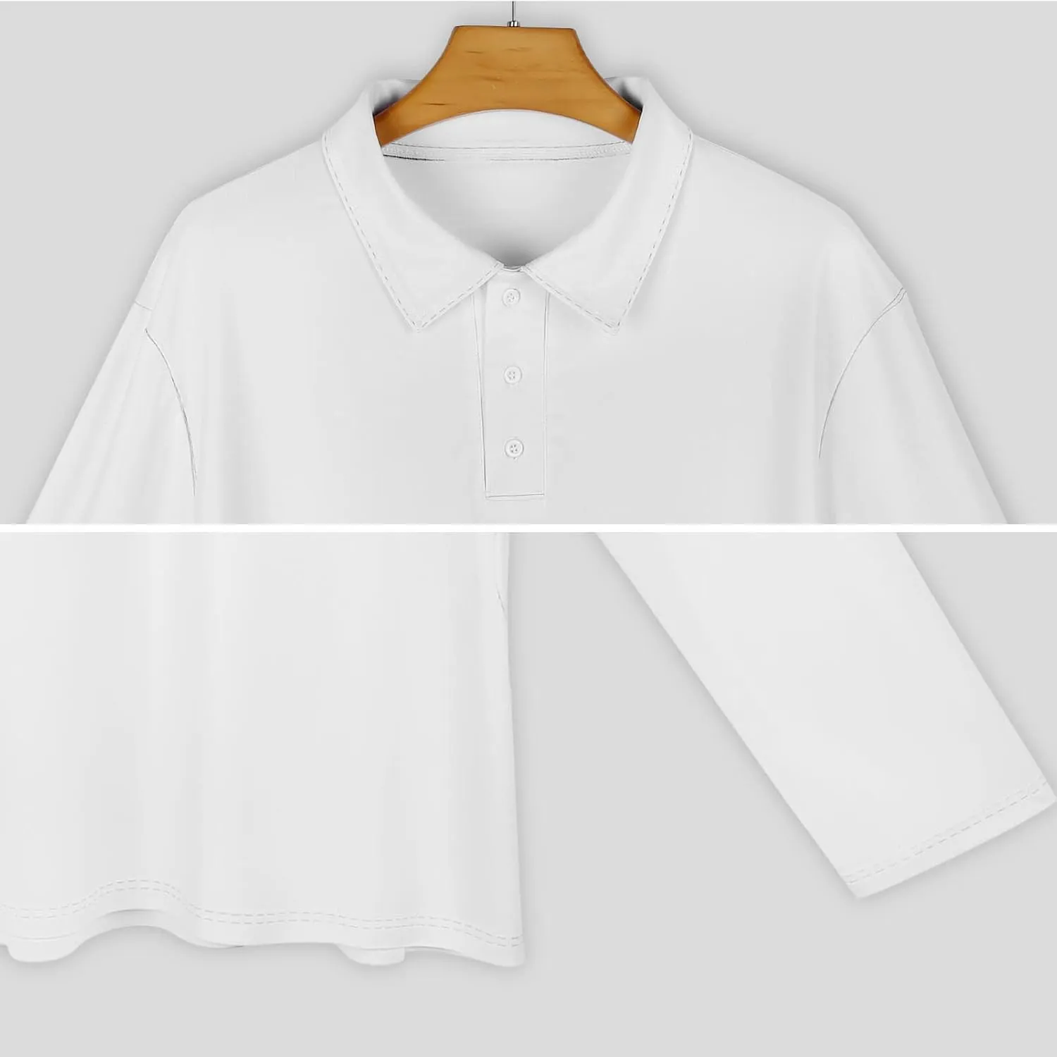 Mens Palms Trees Polo Shirts Quick-Dry Moisture Wicking 3D Print Long Sleeve Golf Shirts