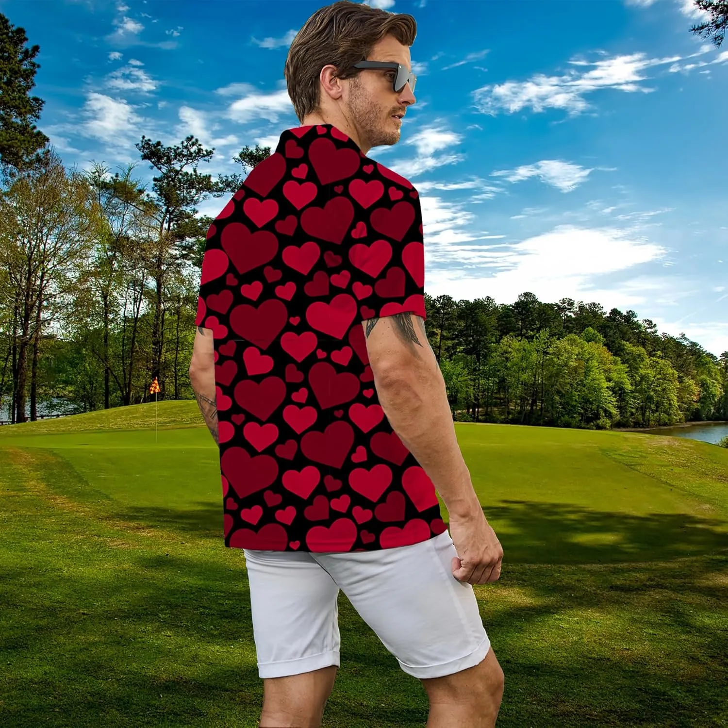 Men's Polo Shirts Short Sleeve Golf Polo Shirts Collared Tennis T-Shirt Golf Shirts for Men