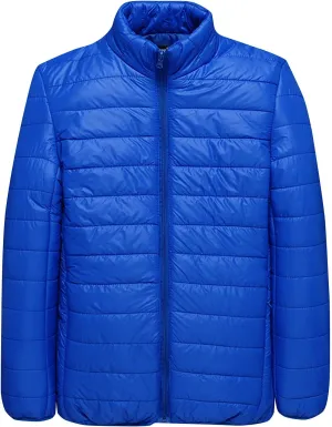 Men's Puffer Jacket Lightweight Packable Down Coat Stand Collar Quilted Jacket Plus Size Warm Casual Winter Jacket
