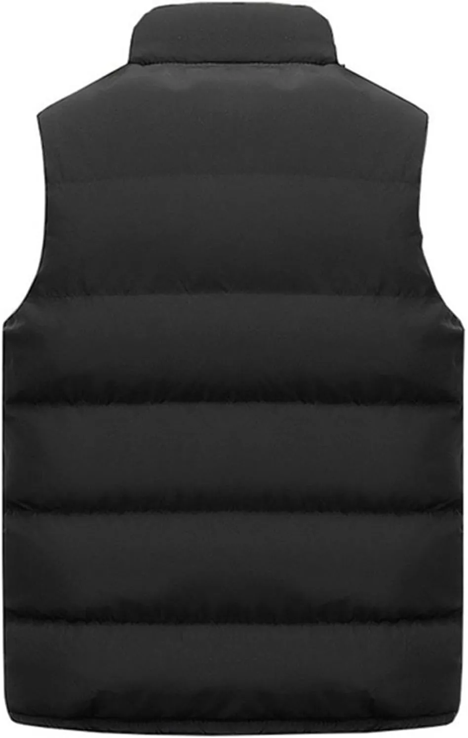 Mens Puffer Vest Padded Sleeveless Quilted Vest Down Jacket Cotton Gilet Jacket Lightweight Outdoor Outwear