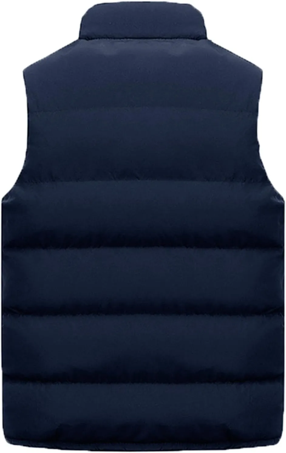 Mens Puffer Vest Padded Sleeveless Quilted Vest Down Jacket Cotton Gilet Jacket Lightweight Outdoor Outwear