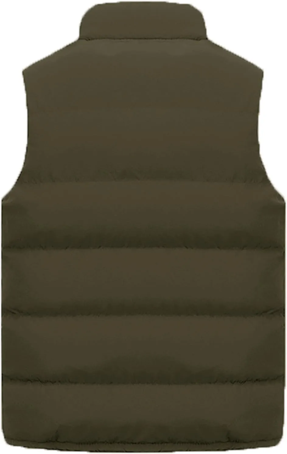 Mens Puffer Vest Padded Sleeveless Quilted Vest Down Jacket Cotton Gilet Jacket Lightweight Outdoor Outwear