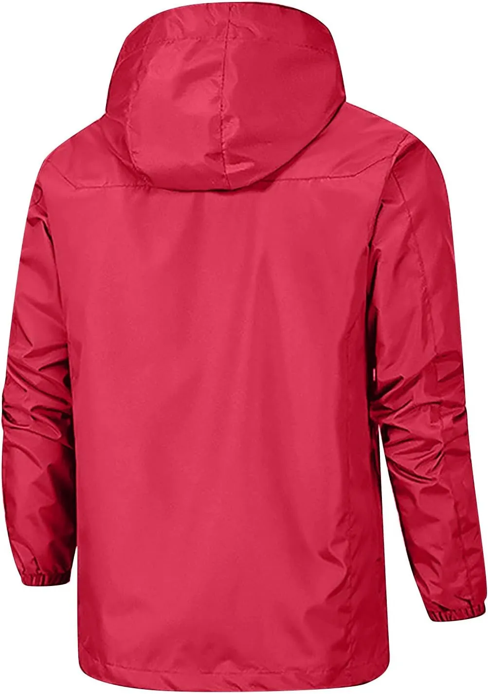 Men's Rain Jackets Waterproof With Hood Windbreaker Jacket Outdoor Lightweight Shell Coat For Jacket, XL-5XL